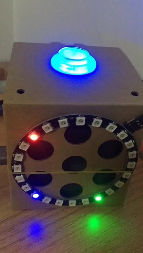 使用Arduino+LED环做个时钟，ROS+python 程序控制它运动。