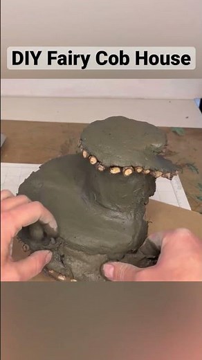 DIY fairy cob house #fairyhouse