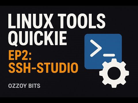Linux Tools Quickie Ep2: SSH-Studio a GTK4 desktop app for editing and validating your ~/.ssh/config