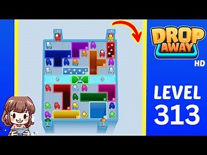 Drop Away Level 313 Solution Walkthrough