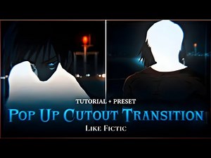 Smooth Pop-Up Transition like ‪@fictic_editz‬ Tutorial🔥 | Alight Motion (Preset+)