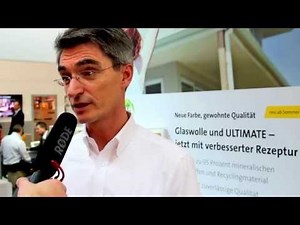 Michael Wiessner, Vorstandsmitglied der Saint-Gobain Isover, spricht zur Wohngesundheit und Ökologie