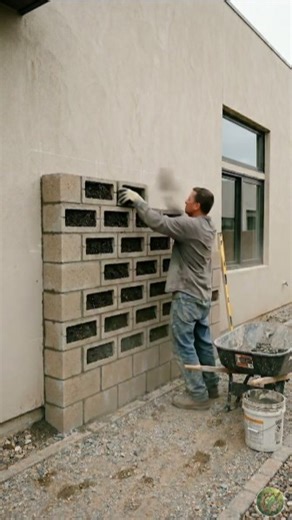 Stop Wasting Space! 🧱 DIY Vertical Garden #shorts #backyard #timelapse