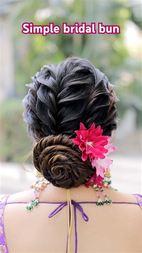 Simple Bridal Bun By Pylptelhairstylist #shots