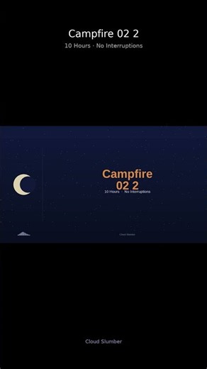 Crackling campfire sounds for deep sleep 🔥 #Shorts