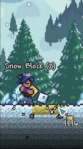 Do you wanna build a.. Snow castle?! Quick Tutorial #terraria #shorts #gaming