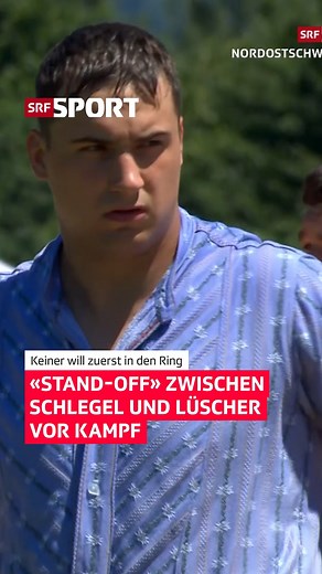 Kuriose Szene beim NOS zwischen Schlegel und Lüscher Beim Nordostschweizer Schwingfest in St. Gallen wird nicht nur im Sägemehl gekämpft, es werden auch psychologische Spielchen gespielt. Vor dem 4. Gang zwischen Werner Schlegel und Sinisha Lüscher stehen beide etwa 1,5 Minuten neben dem Ring. Obwohl der Kampfrichter und alle Fans parat wären, geht keiner der beiden ins Sägemehl. Weder Schlegel noch Lüscher wollen zuerst ins Sägemehl. Schlussendlich gibt Schlegel nach und begibt sich zuerst in d