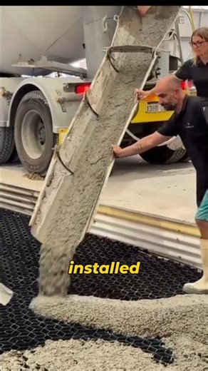 Rombus Grid Concrete System Explained | Heavy Load Slab Solution #shorts #concrete