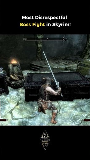 Most Disrespectful Boss Fight in Skyrim!