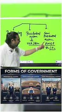 Forms of Government | Types of Govts | Madhukar Sir | President and PM Government #polity #govt