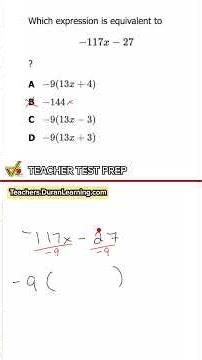 FTCE Math: The Negative GCF Trick Most Test-Takers Miss