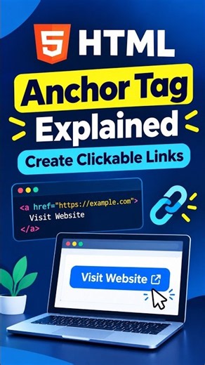 HTML Anchor Tag Explained | Create Clickable Links #a tag in html