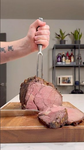 Slow Roasted Rib of Beef 😍 #recipe