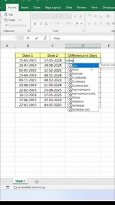 60K views · 411 reactions | Find Days Difference From Dates In Excel  #exceltips #exceltricks #exceltutorial #explore | computernotion | Facebook