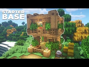 Minecraft | Oak Starter House Tutorial [EASY]