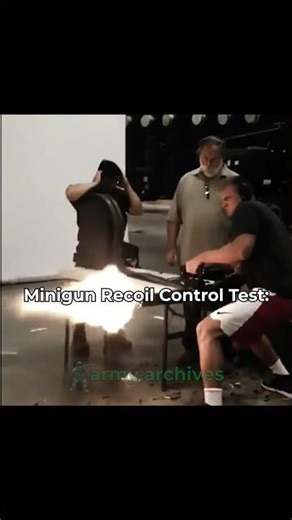 Military Minigun Recoil Test