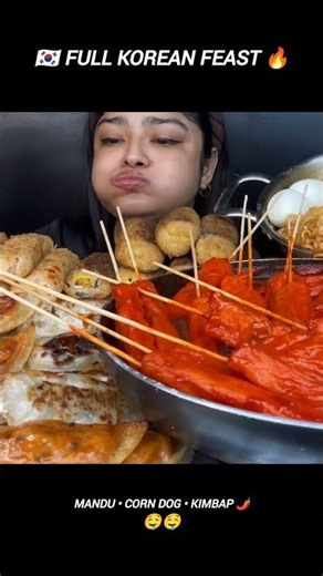 Ultimate Korean Street Food Feast 🇰🇷🔥 Mandu, Corn Dog & Kimbap
