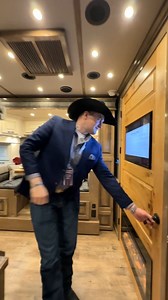 Storage lovers, meet your dream LQ😏 Smart storage is our specialty at SQ! Come check out this trailer for all the ideas and inspo at the Horseshoe Las Vegas. Shoutout to Riley from Korral Supply for giving the tour! | Signature Quarters, Custom Living Quarters