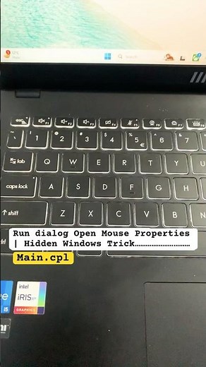 CMD Shortcut to Open Mouse Properties ⚡ | Hidden Windows Trick