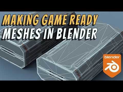 Making Game Ready Meshes Using Creative Flow, Random Flow, Panel Cutter And TexTools #b3d