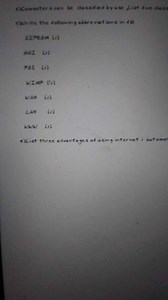 Computers can be classified by use. List five classes.Write th... | Filo