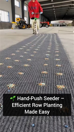 Luxury ✨ AI 🤖 Cars 🚗 on Instagram: "A hand-push seeder is a manual farming tool designed to plant seeds efficiently in evenly spaced rows. As the operator pushes the seeder forward, it automatically creates holes, drops seeds at consistent intervals, and covers them with soil. This tool increases planting accuracy, saves time, and reduces labor compared to traditional hand sowing. Ideal for small to medium-scale farming, it helps ensure uniform crop growth and better yield management. #HandPus