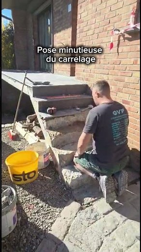 Terrasse partie 3 : Transformer un vieil escalier en béton en une entrée moderne + résultat final🏗️✨