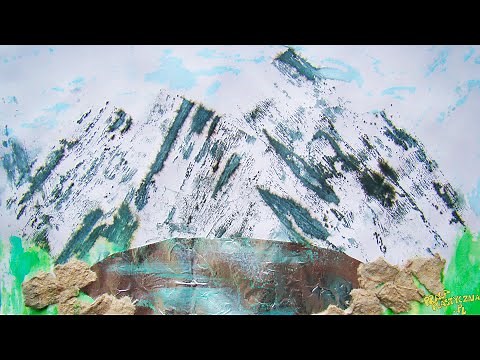 Pejzaż górski | Góry | Malowanie bibułą | Praca plastyczna | Techniki plastyczne / Mountains Crafts