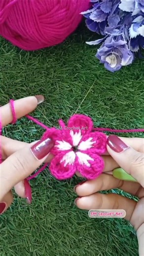 How to make a beautiful Crochet Flower Pattern 🌸 || Crochet for beginners #crochet #flower #tutorial