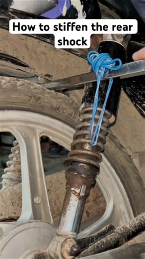 How to stiffen the rear shock #shortvideo #automobile #mechanic