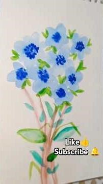 how to draw flower#brushpen#watercolourflowers #hacks