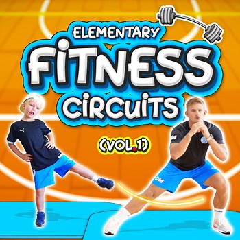PE Fitness Circuit Station cards - 36 gym tasks with cards & videos (Vol.1)