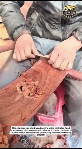 Satisfying Wood Carving Technique That Shows True Craftsmanship