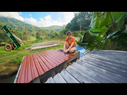 How To Build Toilet (WC) System, Install Sanitary Equipment With Corrugated Iron | Nhất Bushcraft