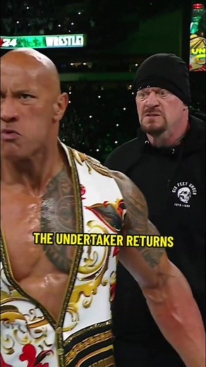 The Undertaker Returns at #wrestlemania and destroys the rock #therock #wwe #peacock #undertaker