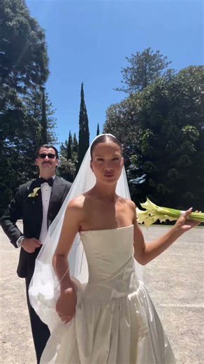 Husband & Wife 🤍 Just Married Moments #wedding #blacktie #grwm #hairtok #bridemaid