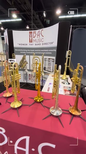 B.A.C. Musical Instruments | We’re live at NAMM today! 🎺 Come see us at Booth #9228 and get your hands on our handcrafted horns — all 10% off during the show. Trumpets... | Instagram