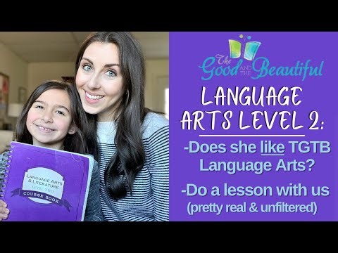 DO A LESSON WITH US ~ DOES SHE LIKE LANGUAGE ARTS? HONEST THOUGHTS & REVIEW OF TGTB LA LEVEL 2