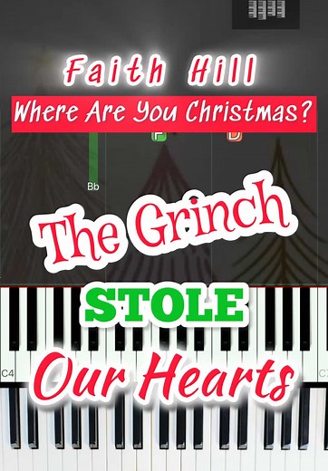 Where Are You Christmas? Easy Piano Tutorial