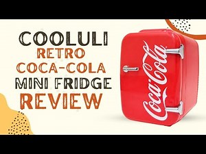 Cooluli Retro Coca-Cola Mini Fridge for Bedroom