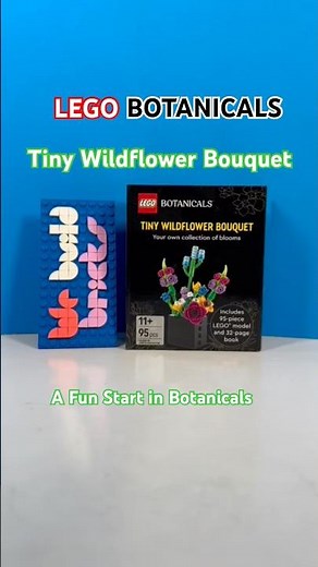 LEGO Botanicals Tiny Wildflower Bouquet Speed Build & Review | Mini Flower Book Set #Shorts