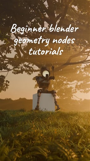 @blendsbyjake on Instagram: "The tutorials are great to: - Learn the basics of geometry nodes in blender - Create a simple but complex looking reveal transition effect - Learn how to use math nodes to create complex shapes with relative ease. Make sure to save for later! (P.S. Links are on my page) #blender3d #learningblender #blendertutorial #3d #geometrynodes"