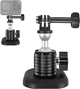 Magnetic Camera Mount for GoPro,Strong Magnetic Mount with 360° Rotation Camera Stand Base,Compatible with GoPro Hero 13/12/11/10/9/8/7/6,DJI Action 5/4/3/2,Insta360,Akaso