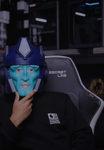 Handsome Squidward Helmet in his Optimus Prime phase by Yosh Studios #3dprinting #handsomesquidward #spongebob #transformers #cosplay #custome #halloween