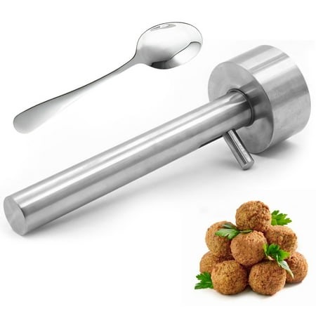 Falafel and Meatball Maker Scoop, Stainless Steel Meatball Maker with a Pointed Spoon, Non-Sticky Baller Tool, Simple Scoop and Drop, Easy to Clean - Walmart.ca