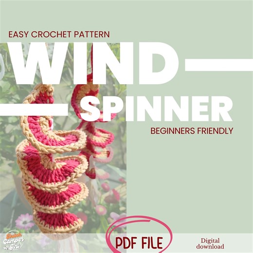 Wind Spinner Easy Crochet Pattern PDF | Deco Home Crochet | Beginners Crochet Idea | Garden Decoration - Etsy