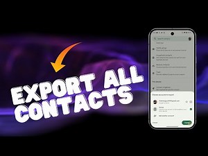 How To Export ALL Contacts On Google Pixel 9