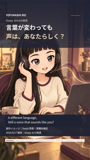 訳しても声と話し方が残る。DeepLが新しいVoiceを発表した