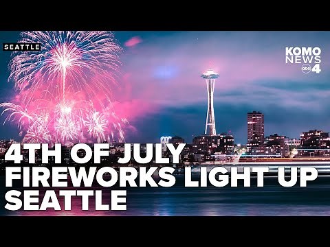 4th of July fireworks dazzle over Seattle's Lake Union