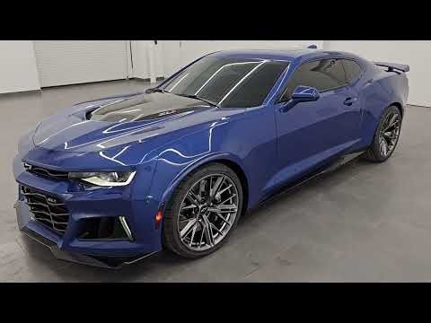 2023 CHEVROLET CAMARO ZL1 6 SPEED STICK RIVERSIDE BLUE 4K WALKAROUND 16337Z
